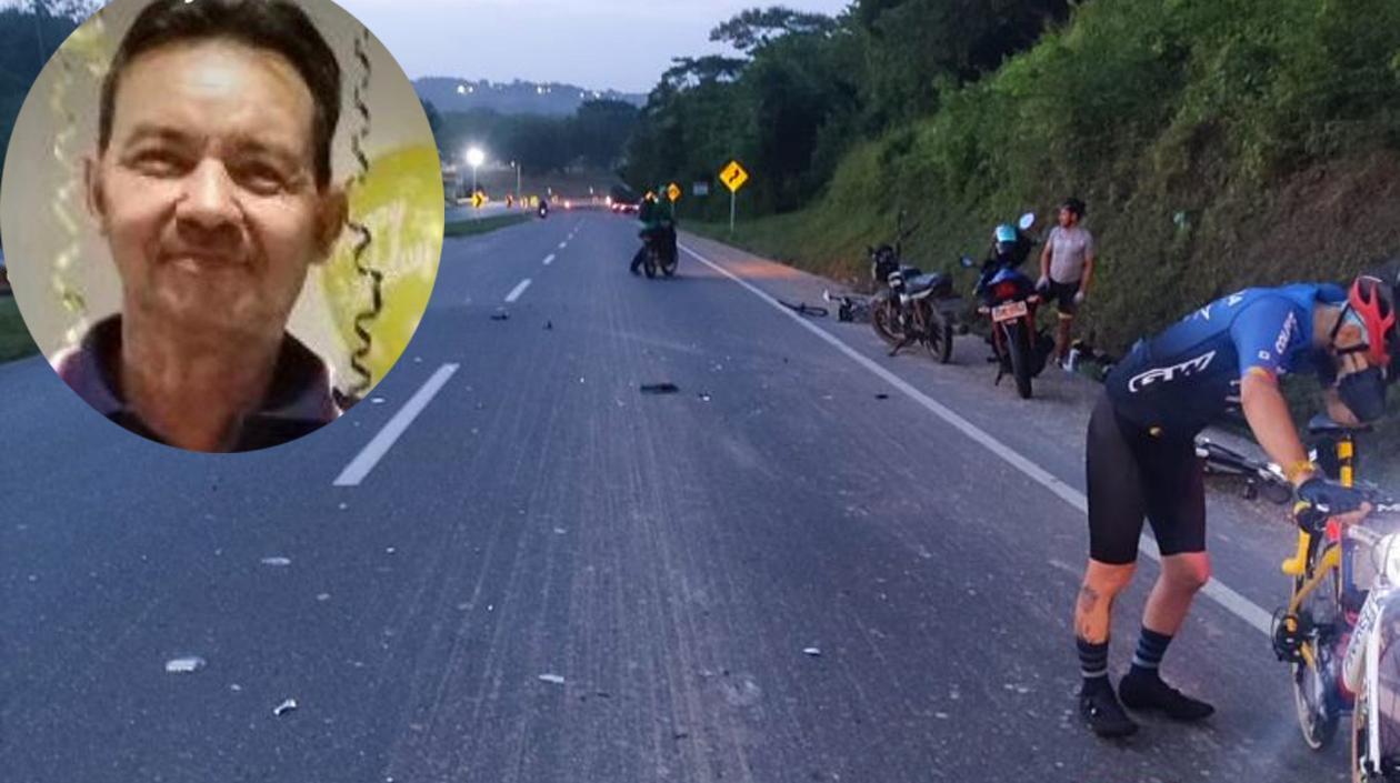 Orlando Olivos Niño, el ciclista fallecido y el lugar de los hechos