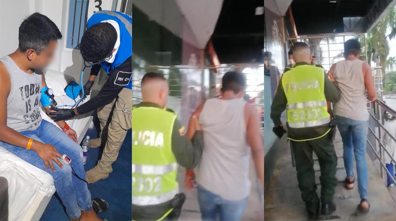 El turista fue auxiliado por la Policía de Cartagena.