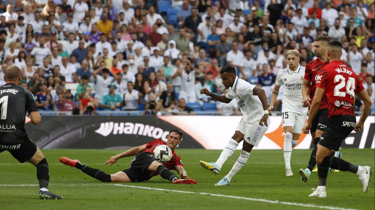 Rodrygo marcó el 3-1 para el Real Madrid. 