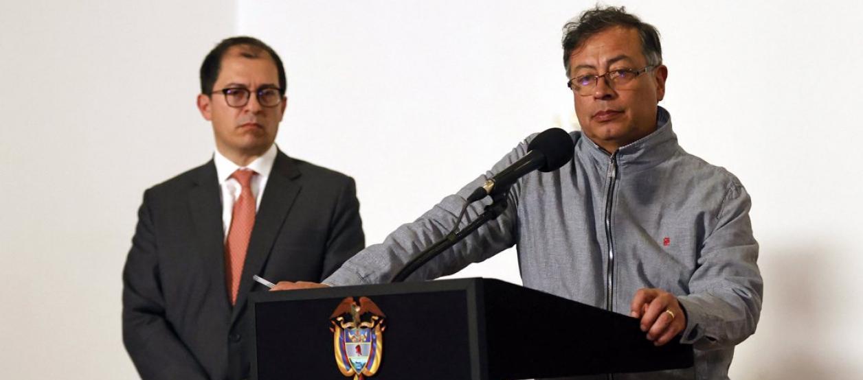 Fiscal Francisco Barbosa y el Presidente Gustavo Petro.
