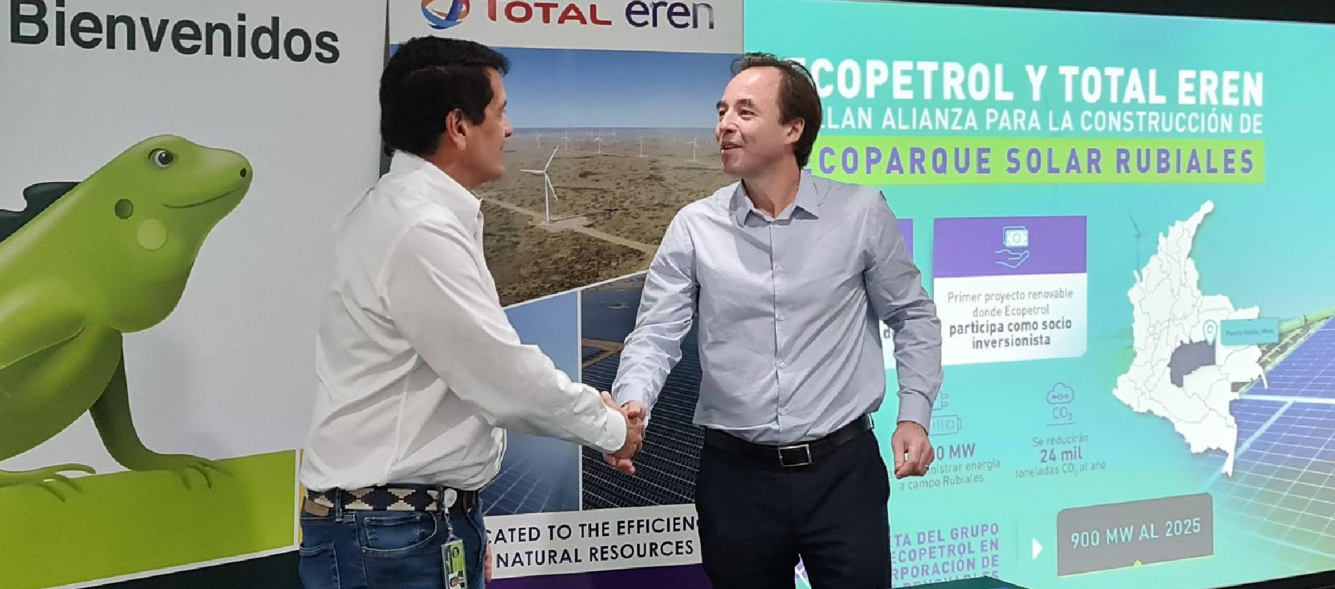 Acuerdo entre Ecopetrol y Total Eren.