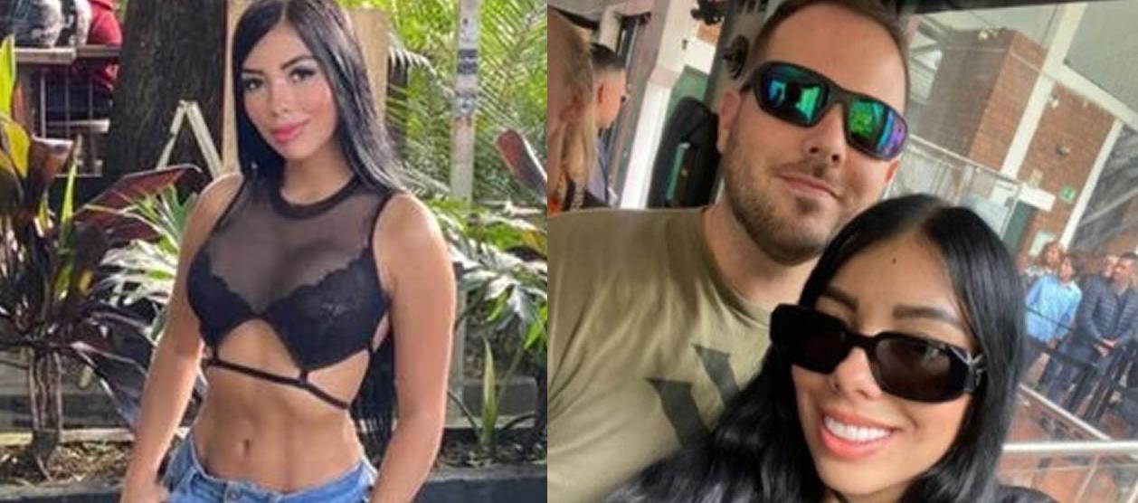 Valentina Trespalacios con su novio John Poulos. Según la familia de la DJ, fue el último que la vio con vida.