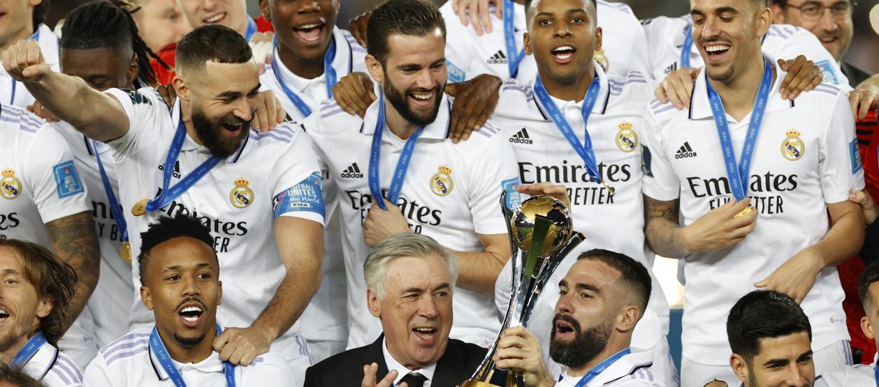 Carlo Ancelotti ganó el sábado el Mundial de Clubes con el Real Madrid.