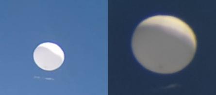 El usuario Carlos Pineda compartió imágenes del globo sobrevolando Valledupar.