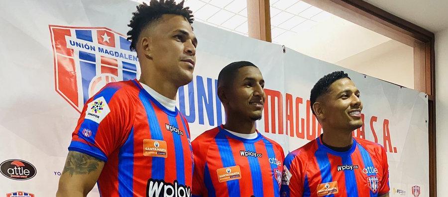 Éder Munive, Juan Camilo Angulo y Alexander Mejía, nuevos jugadores del Unión Magdalena.
