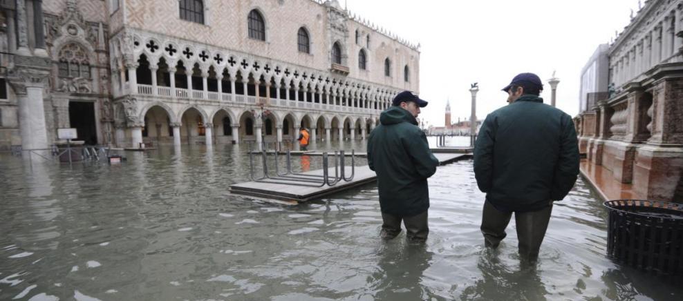 Inundaciones en Plaza de San Marcos, Venecia