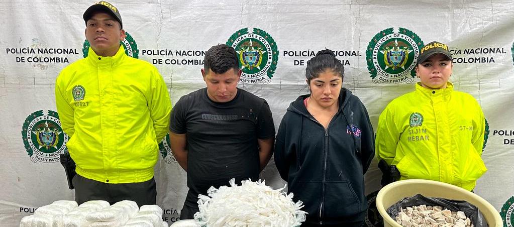 Andrés Felipe y su hermana Mileidys Díaz Guerrero, capturados por la Policía.