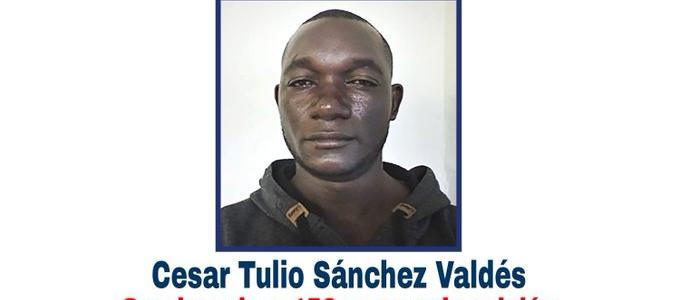 Cesar Tulio Sánchez Valdés, prófugo de la justicia. 