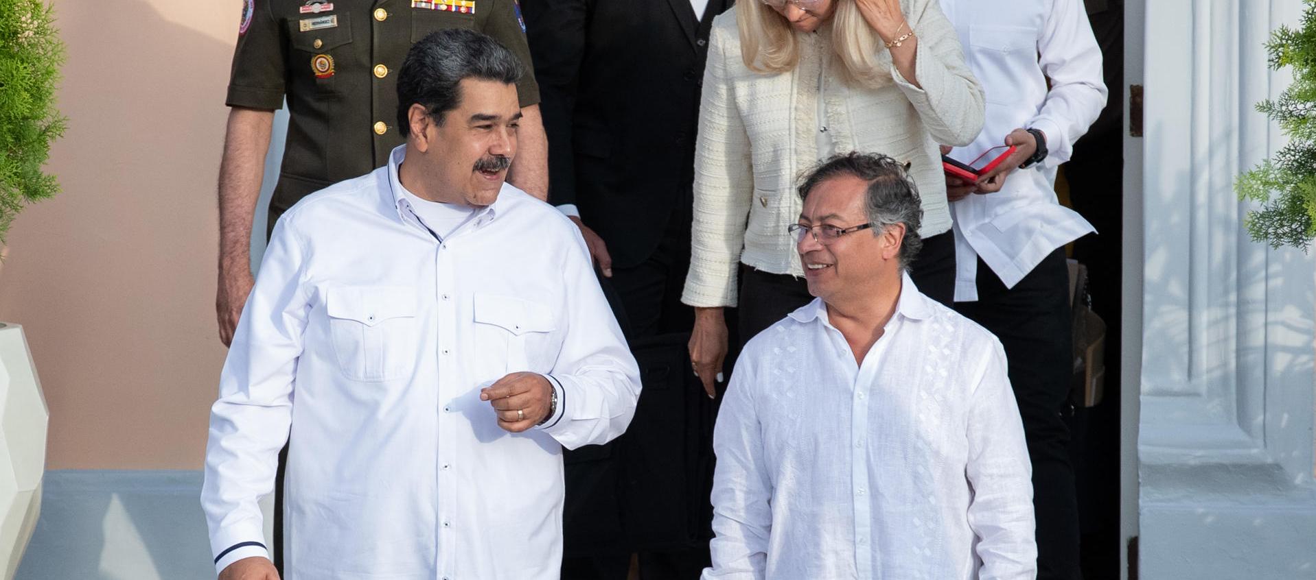 Nicolás Maduro y Gustavo Petro.