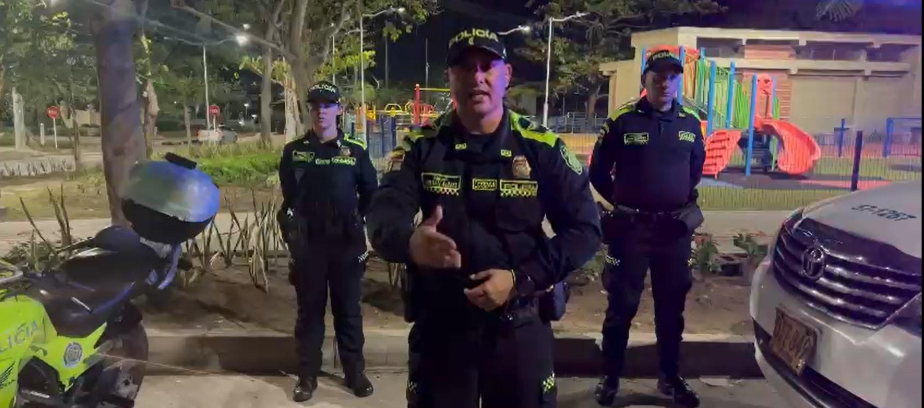 Mayor de la Policía Metropolitana de Barranquilla, Cristian Alzate.