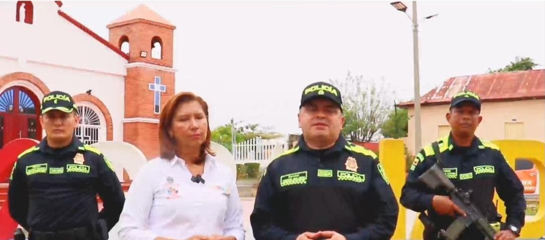 Gobernadora encargada y Comandante de la Policía del Magdalena