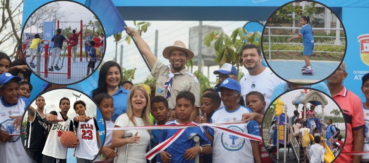 La Gobernadora del Atlántico hizo entrega de un nuevo parque en Bohórquez.