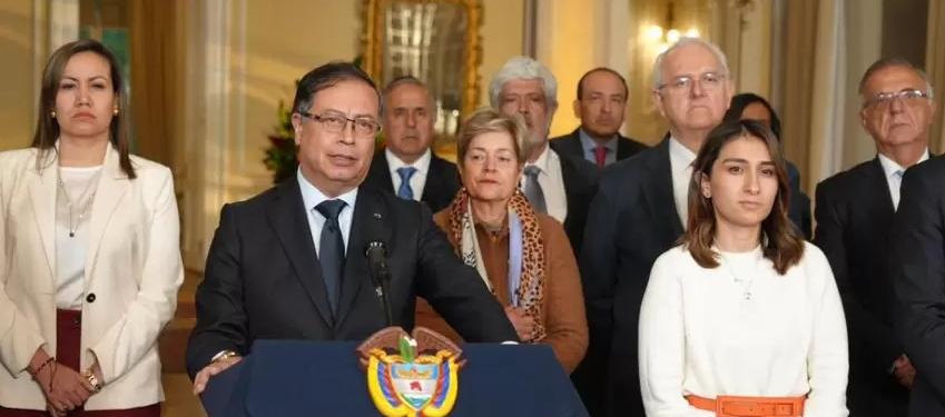 Presidente Gustavo Petro y su gabinete ministerial.