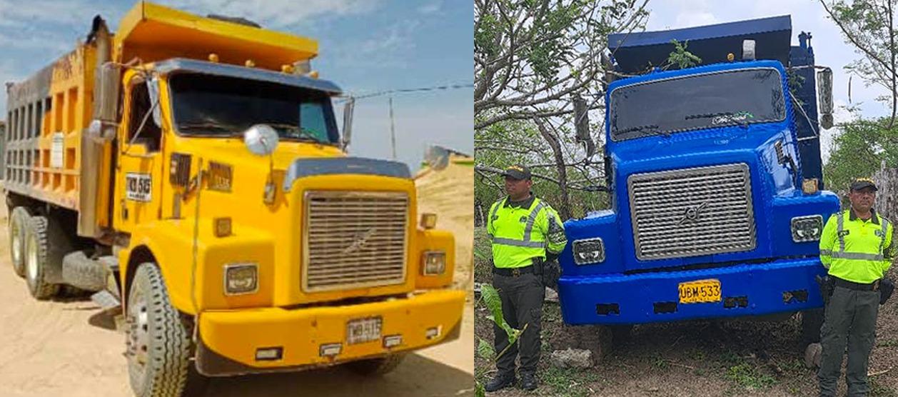 Recuperan en Sampués vehículo de carga robado en Galapa