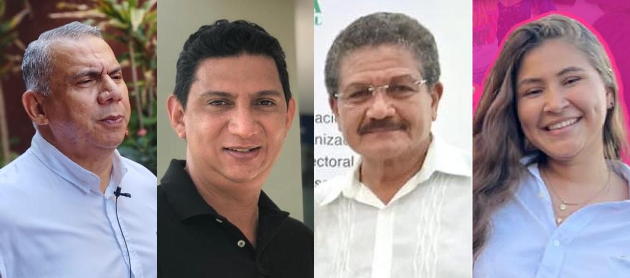 Máximo Noriega a la Gobernación del Atlántico; Rigail Romero, candidato a la alcaldía de Barranquilla; José Matías Ortiz, Asamblea, y Andrea Vargas al Concejo.