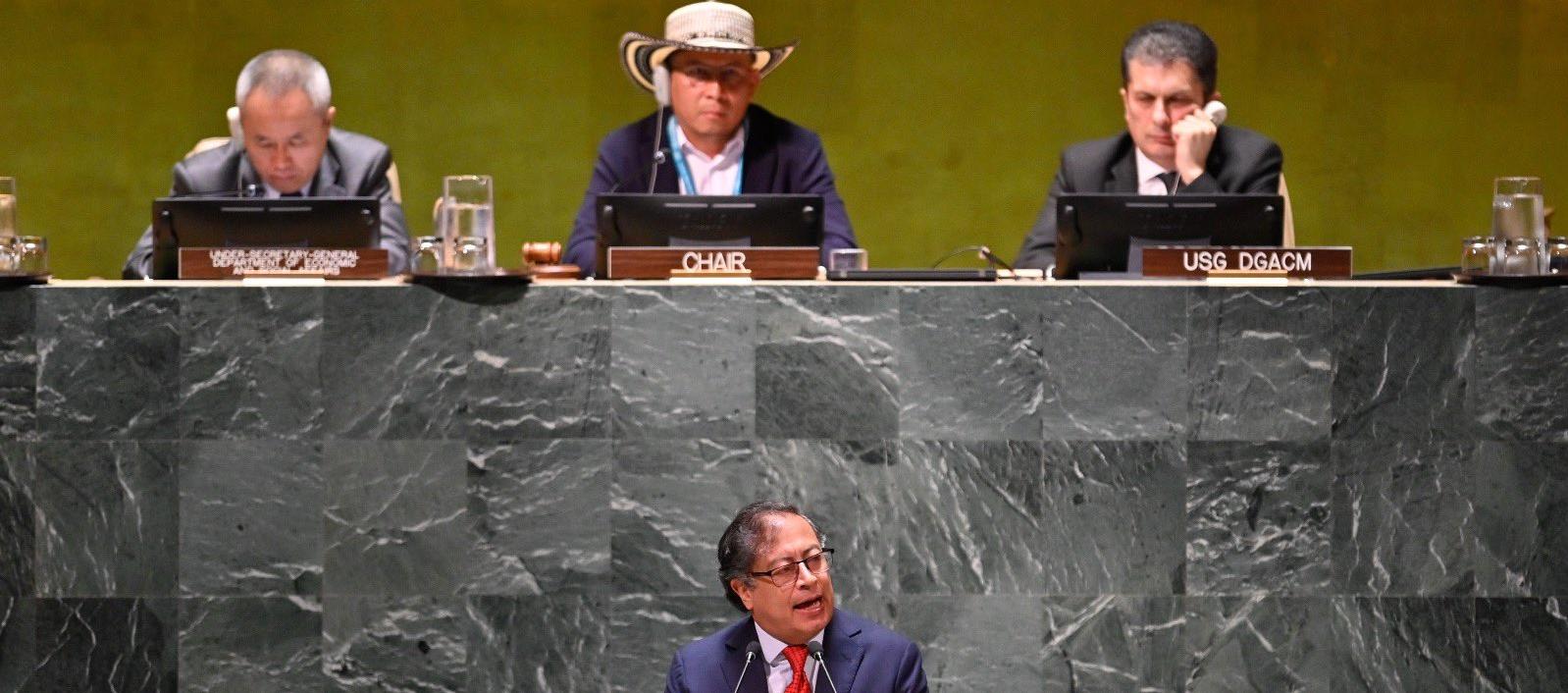 El Presidente Gustavo Petro en el Foro Permanente para las Cuestiones Indígenas en Naciones Unidas.