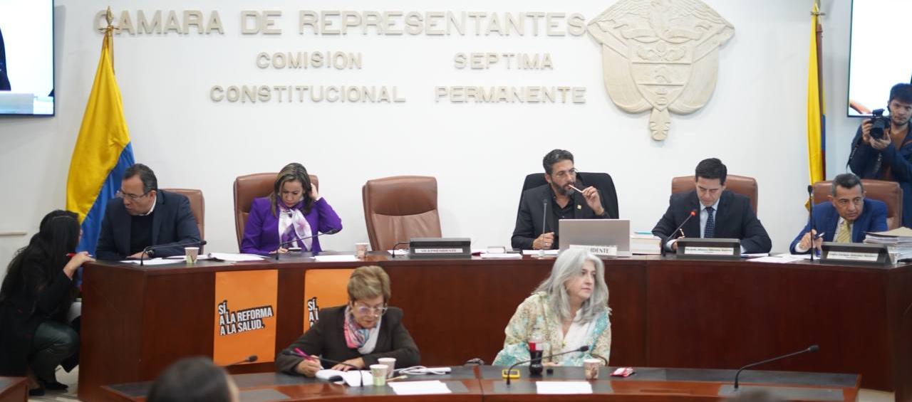 La Ministra de Salud, Carolina Corcho, ayer en la Comsión Séptima de la Cámara de Representantes