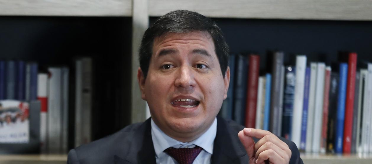 El excandidato presidencial ecuatoriano Andrés Arauz.