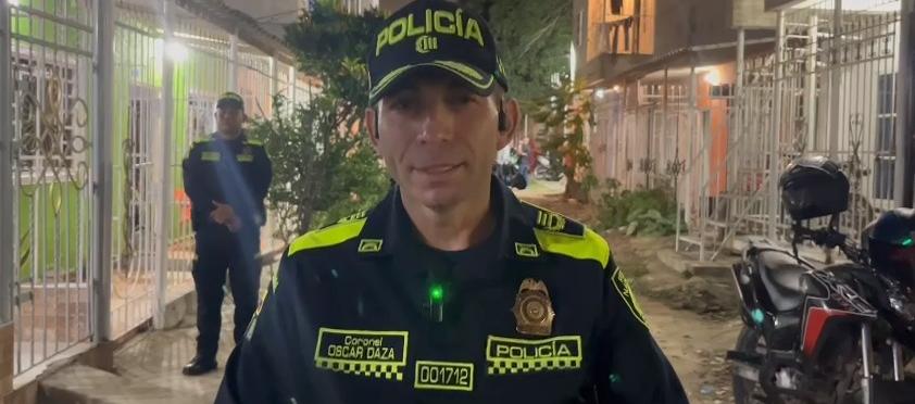 Coronel Oscar Daza subcomandante Policía Metropolitana de Barranquilla