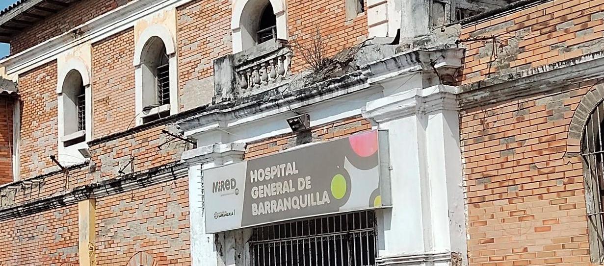 Hospital General de Barranquilla, a donde fueron llevadas las víctimas. 