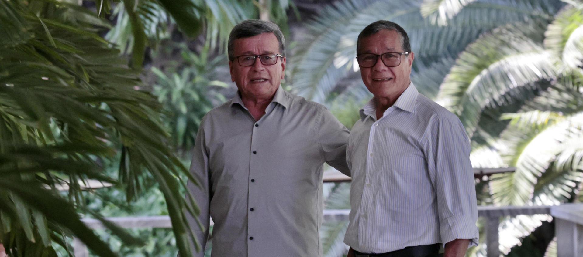 Nicolás Rodríguez Bautista, alias "Gabino", e Israel Ramírez, alias 'Pablo Beltrán', del comando central del ELN.