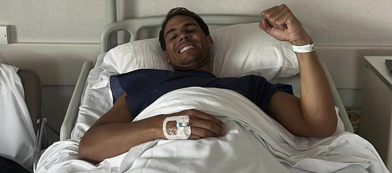 Rafael Nadal fue operado el viernes en Barcelona. 