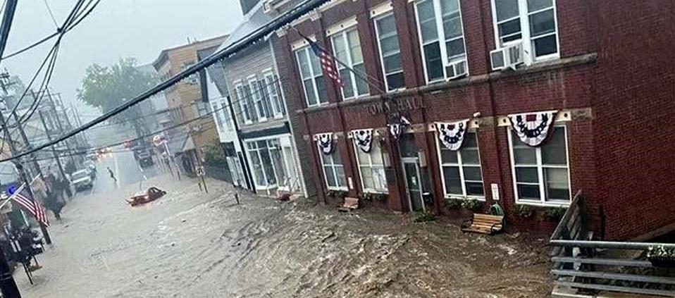 Inundaciones en el estado de Nueva York.
