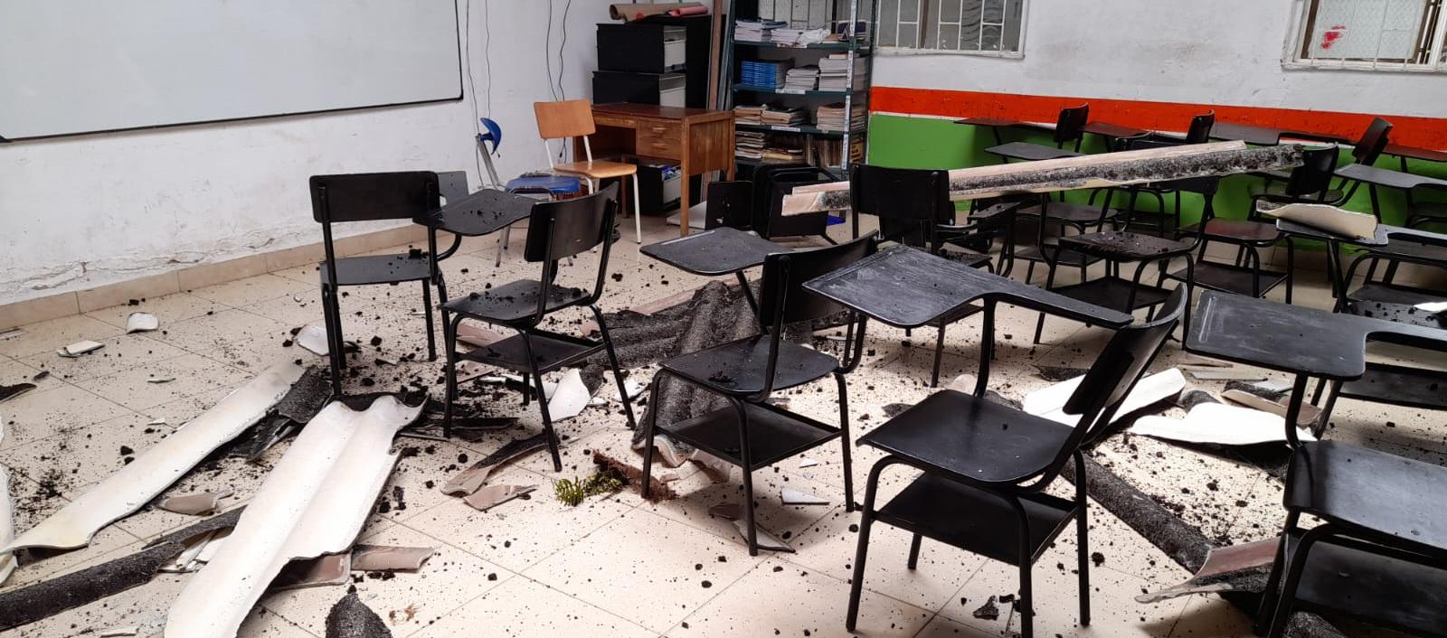 Colegios de El Calvario, afectados por los temblores.