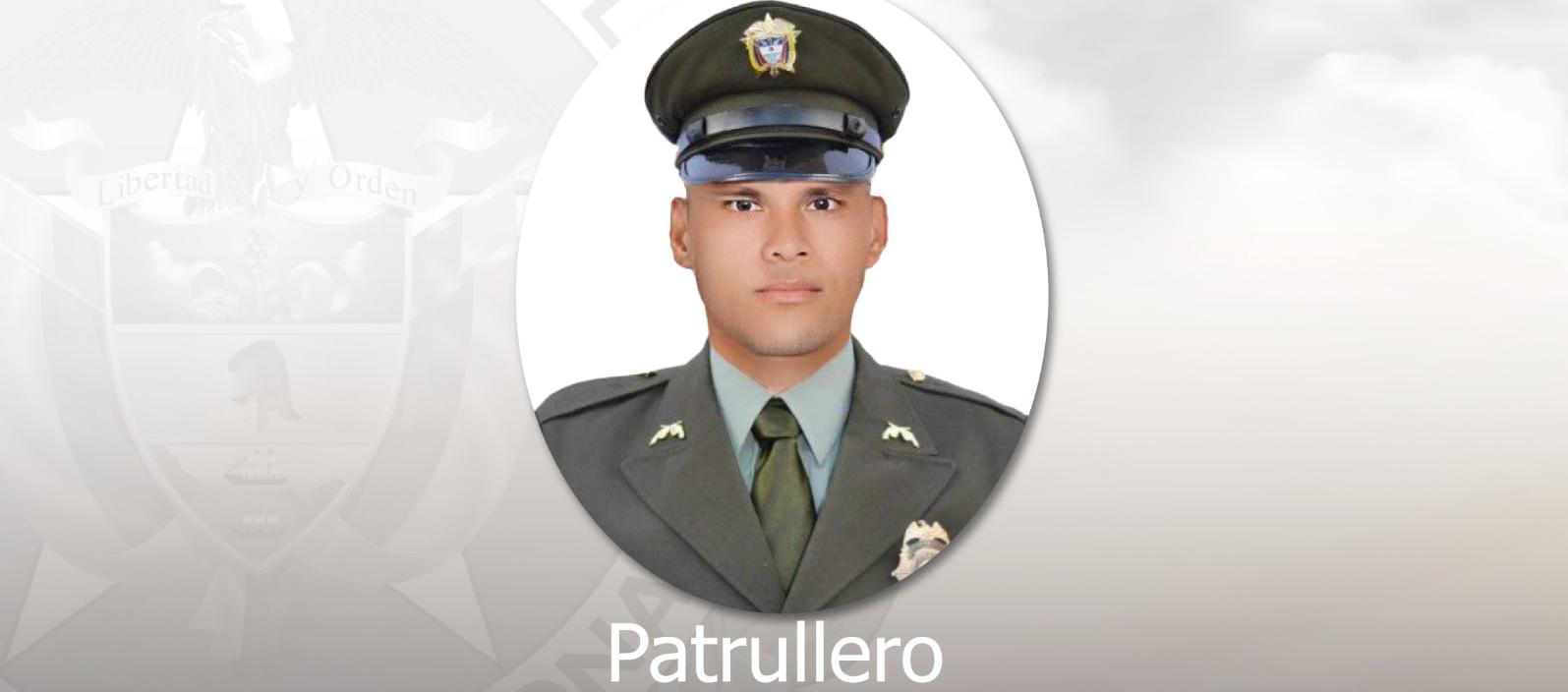 Héctor Julio Jiménez Merlano, patrullero asesinado.