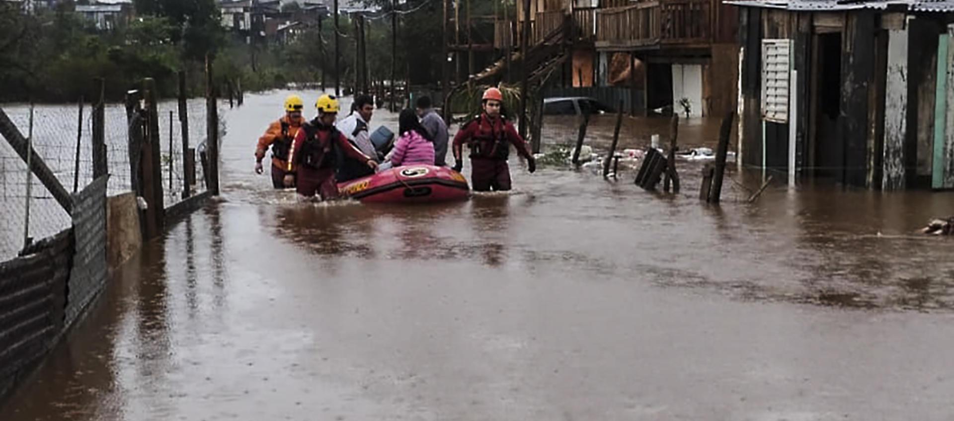 Inundaciones en Brasil. 