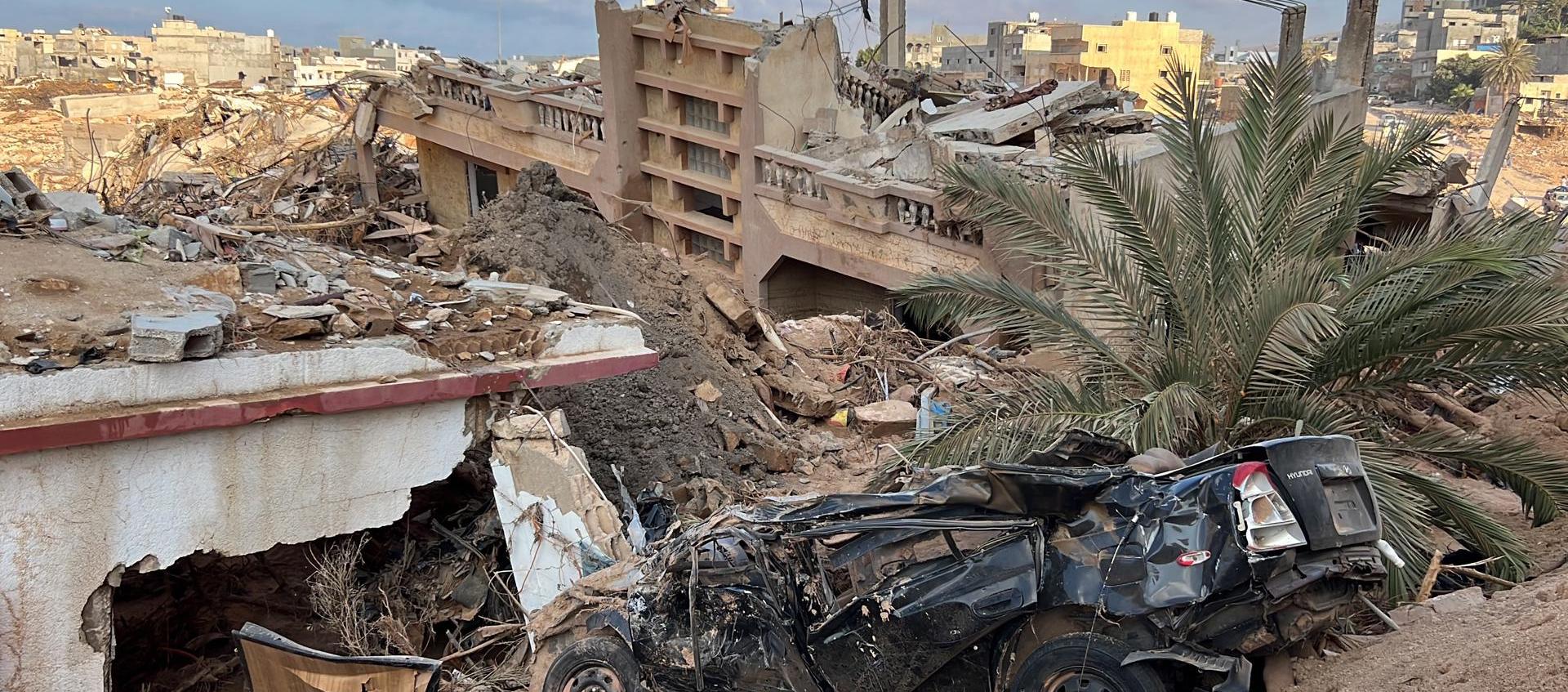 Desastres que dejó el ciclón 'Daniel' en Derna, Libia.