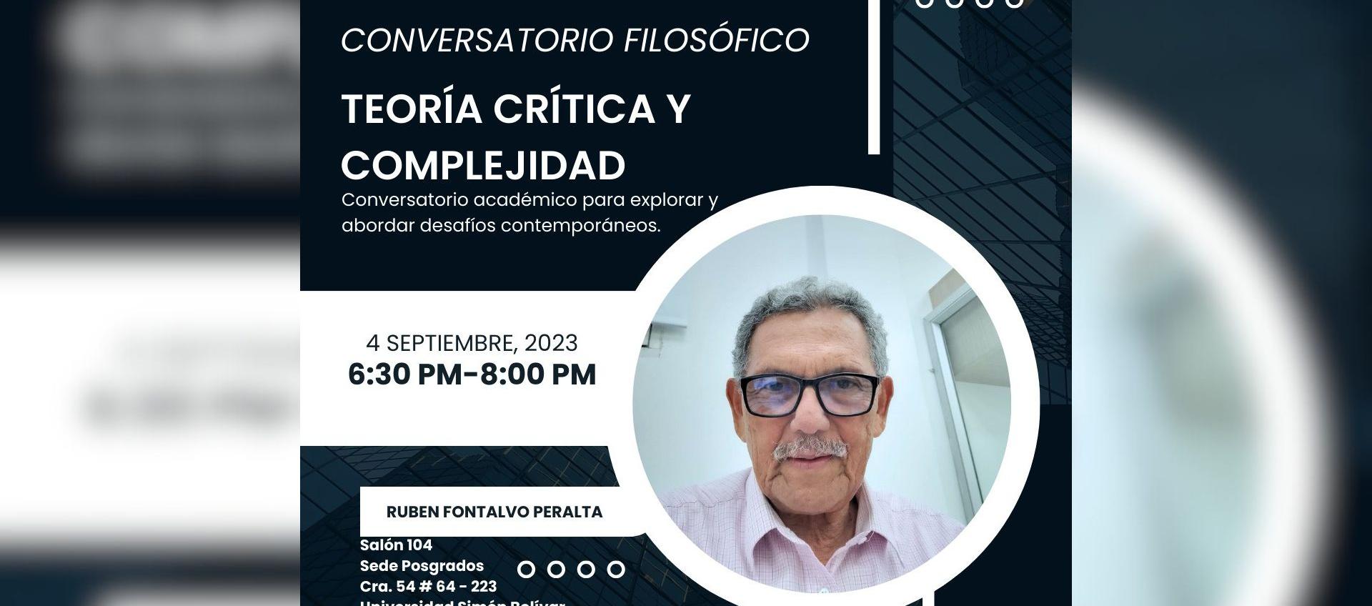 Rubén Fontalvo Peralta este lunes en el conversatorio.