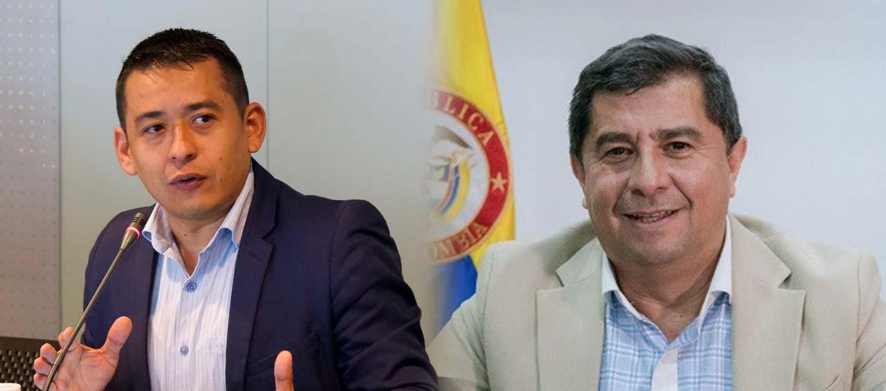 Ministro de Ciencia, Arturo Luis Luna Tapia, y el director del Departamento Administrativo de la Función Pública, César Augusto Manrique Soacha.