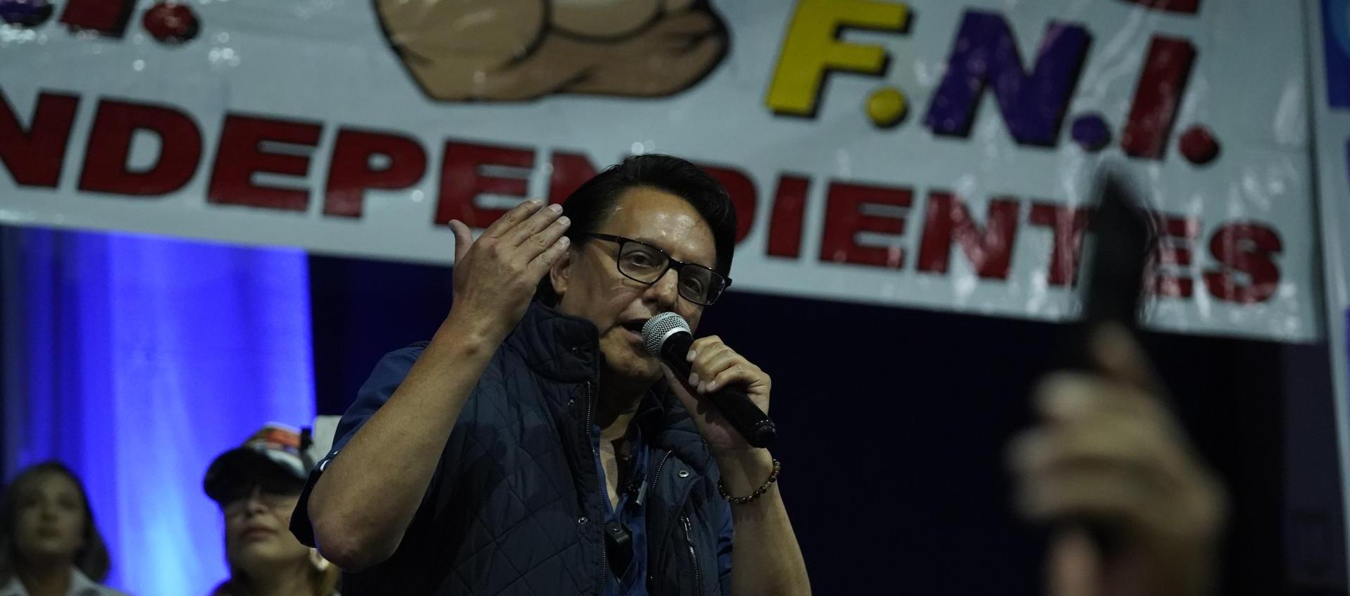 Fernando Villavicencio, candidato presidencial asesinado en Ecuador. 