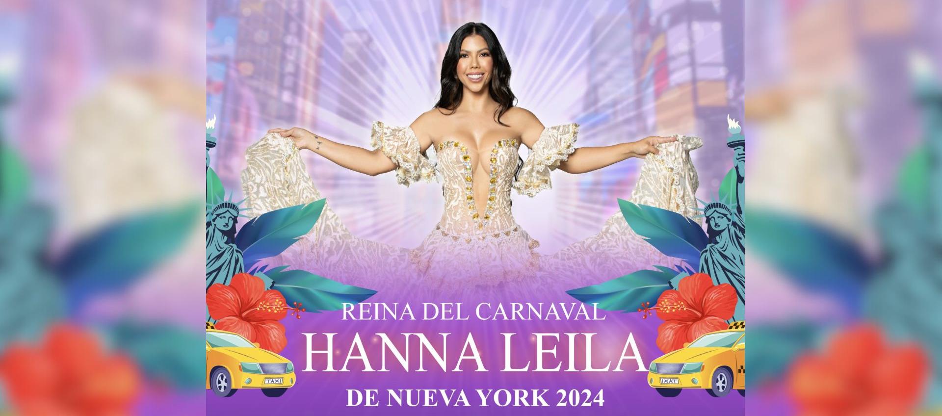 Hanna Leila, Reina del Carnaval de Barranquilla en Nueva York
