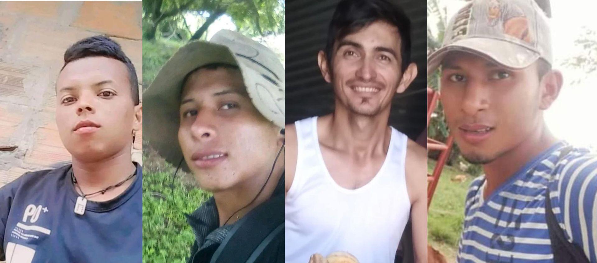 Jóvenes secuestrados en Arauca.