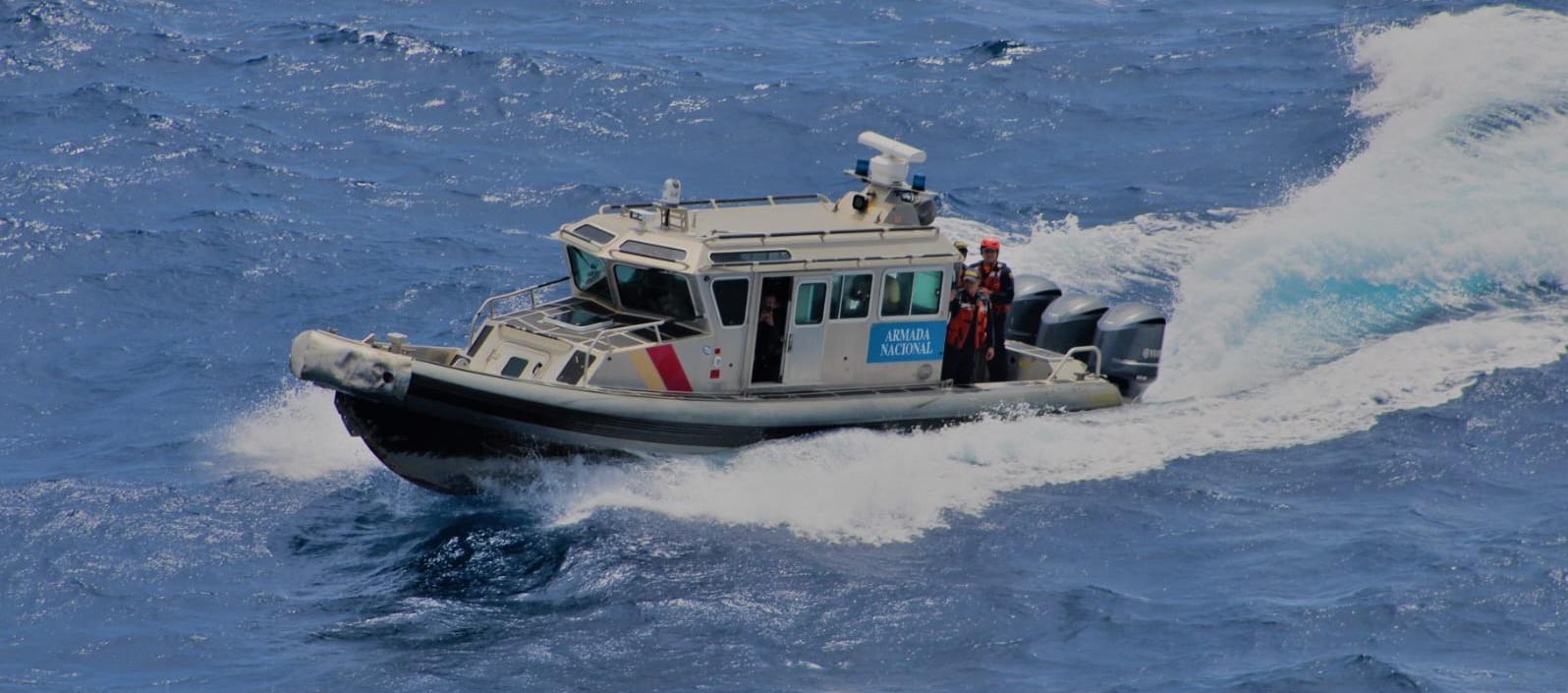 Operativos de búsqueda de la embarcación reportada como desaparecida