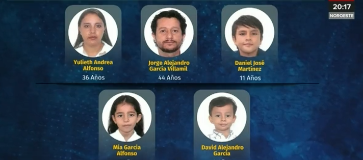 Desaparece una familia colombiana, entre ellos tres menores, en el estado de Zacatecas, México