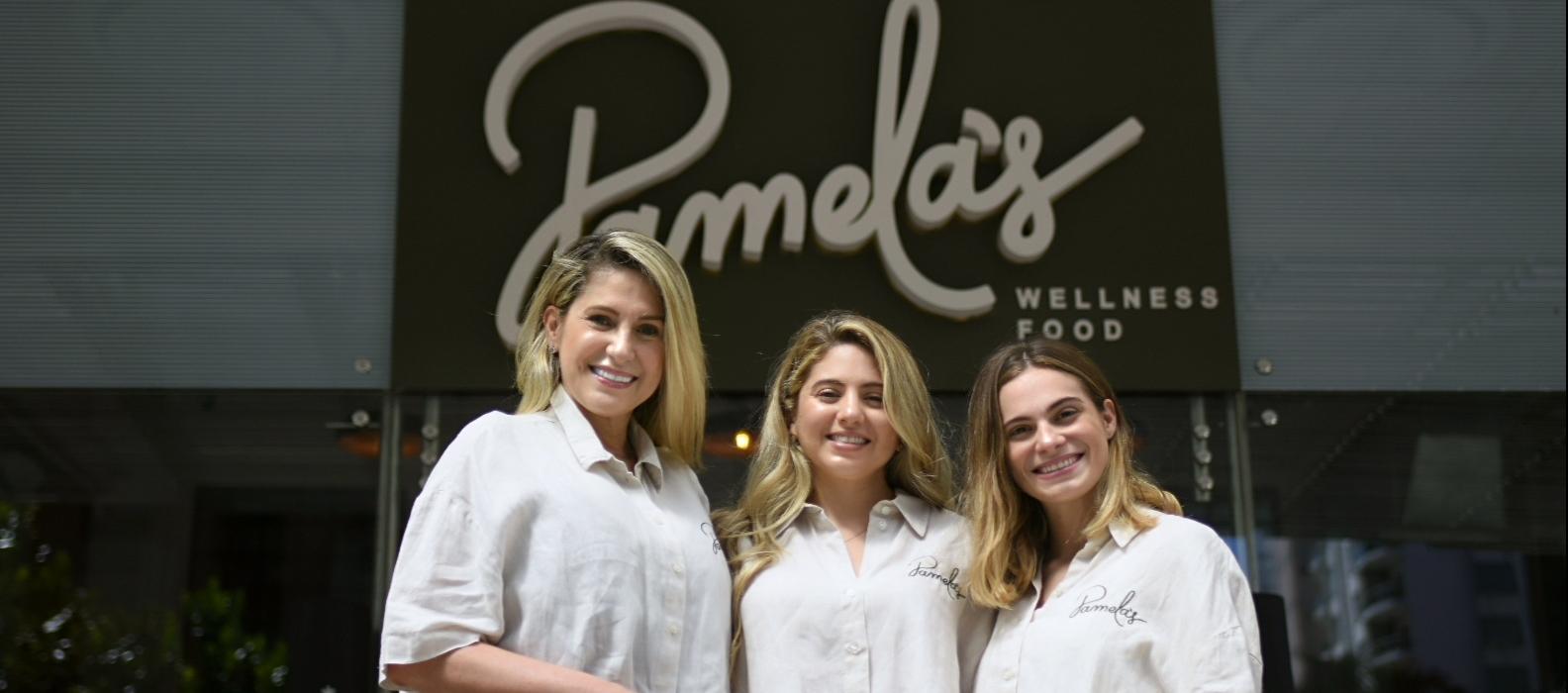 Elena Peña y sus hijas Pamela e Izabella Pérez, socias y emprendedoras de Pamela´s Wellness Food