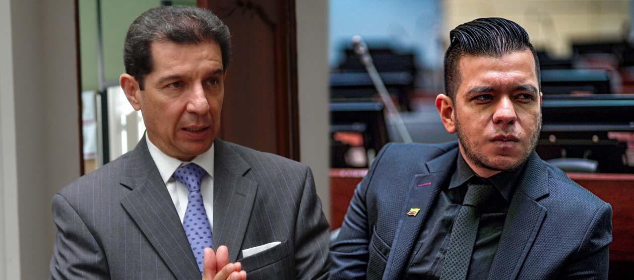 José Félix Lafaurie, vocero del Gobierno en diálogos con el ELN, y senador Jota Pe Hernández.