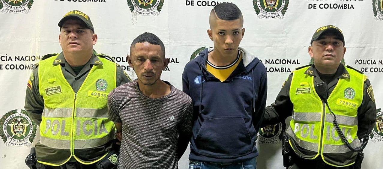 Esteban Pacheco Arrieta y Miguel Mejía Hernández, los capturados