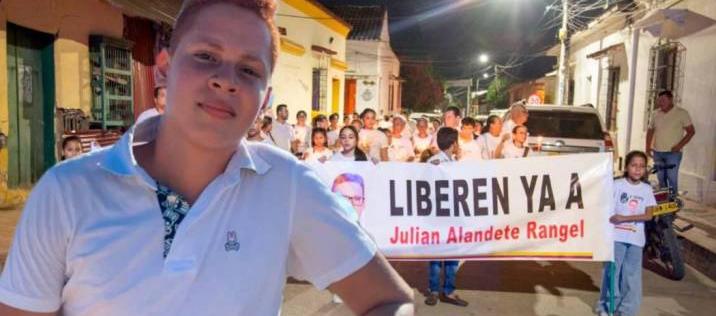 Mompox, la tierra natal de Julián Alandete, marchó para pedir que sea liberado