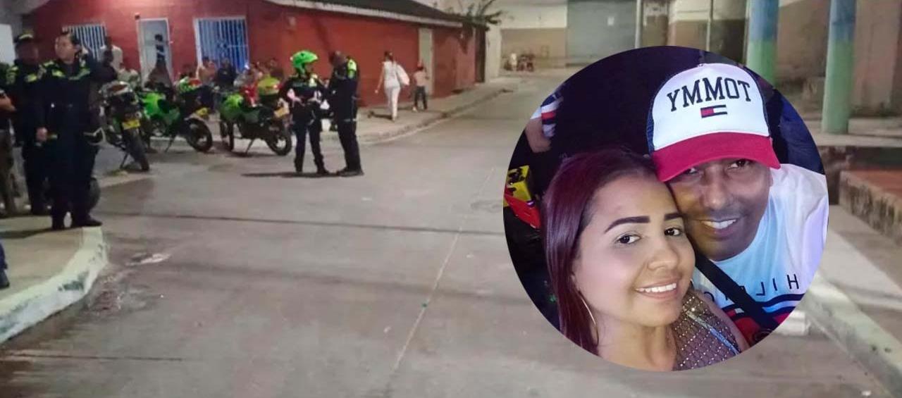 Paola Ortiz Barreto y Jonathan Pájaro, pareja asesinada.