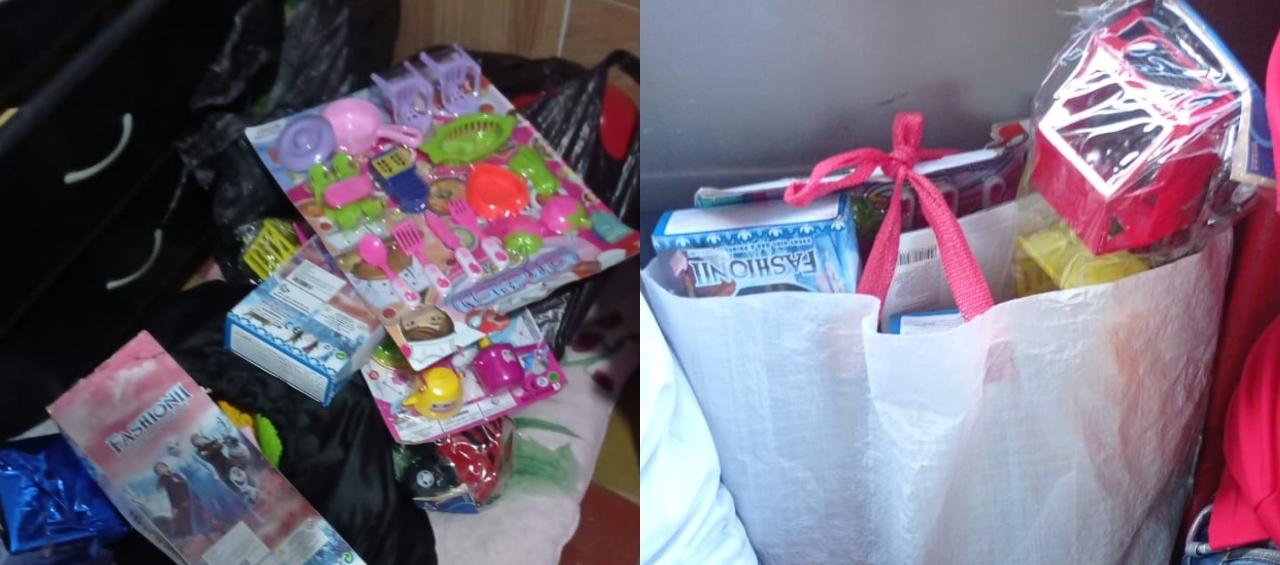 20 niños pudieron recibir sus regalos en estas fiestas navideñas.