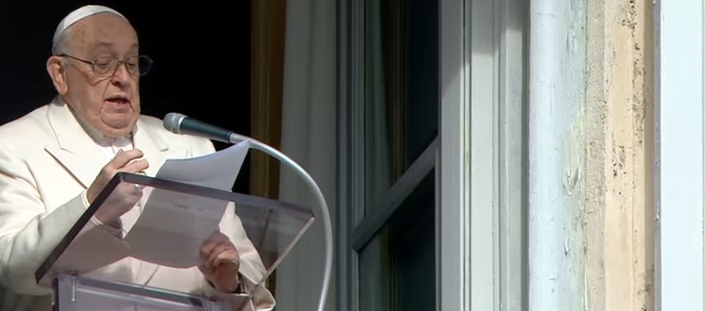 El Papa Francisco este domingo en su mensaje tradicional