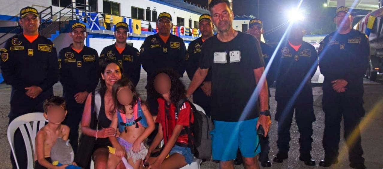 Los dos adultos y los tres menores de nacionalidad brasilera rescatados