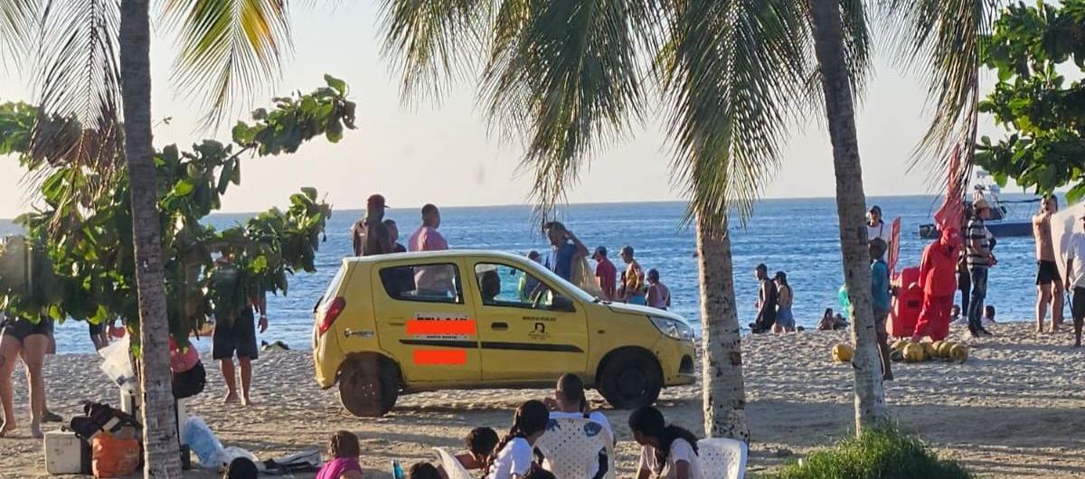 El taxista recorrió las playas de El Rodadero