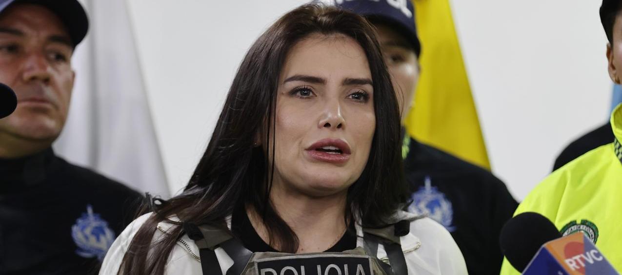 Aida Merlano, excongresista condenada, tras su deportación desde Venezuela. 