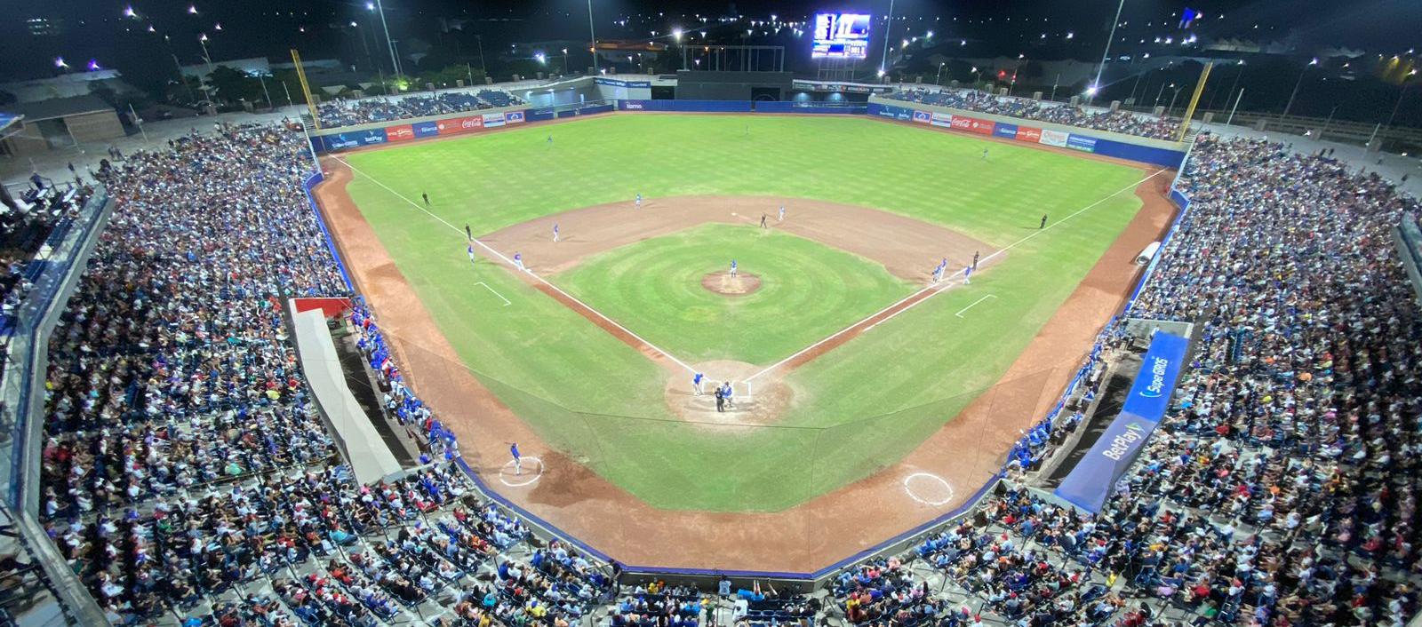 Estadio de béisbol Édgar Rentería, uno de los escenarios que iba a ser utilizado en los Juegos Panamericanos de 2027. 