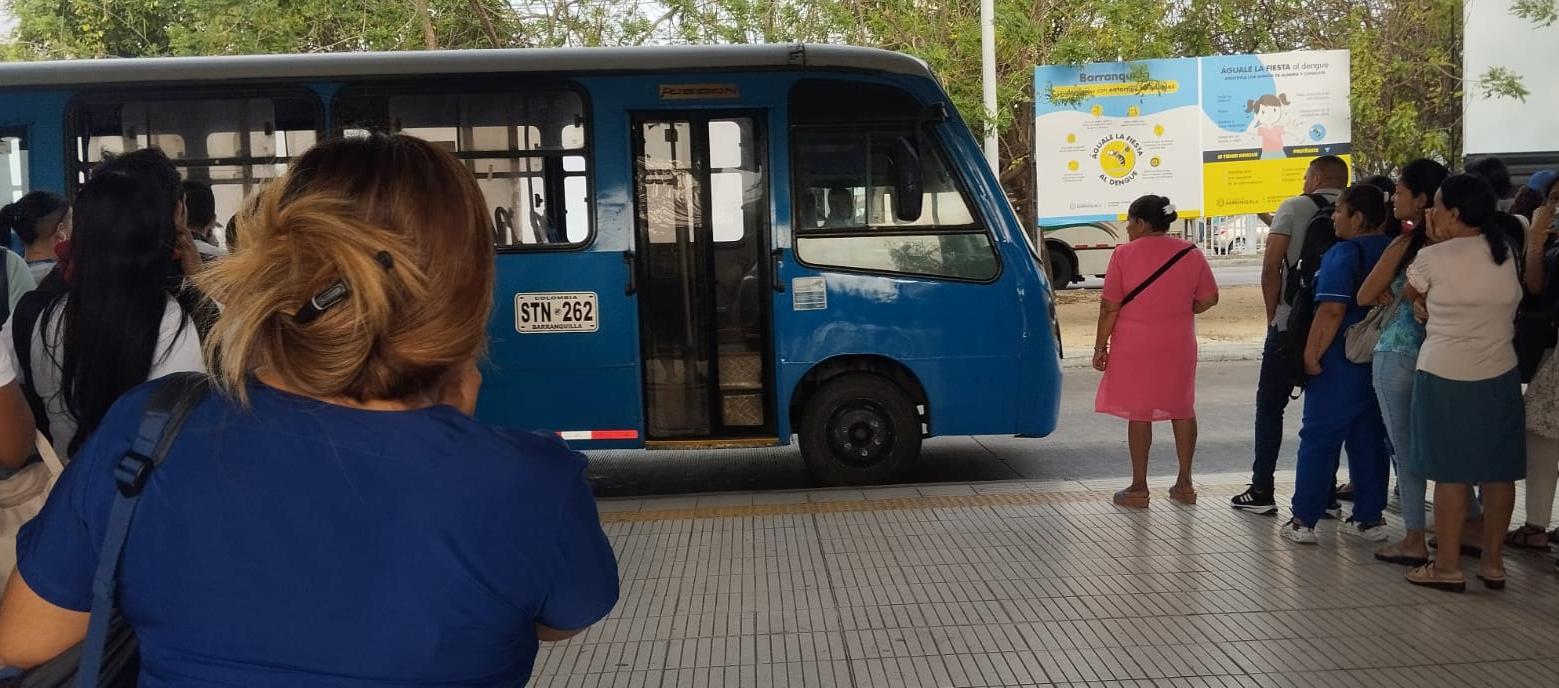 Los buses del TPC en la Estación Joe Arroyo